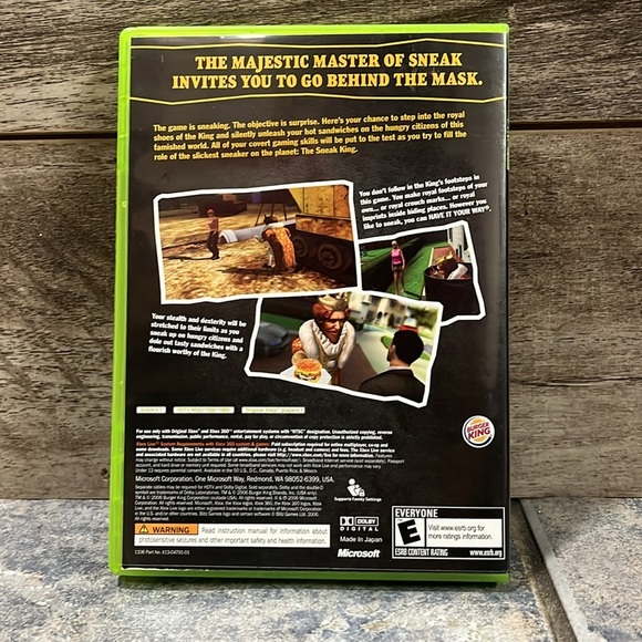 5 for $60 - Burger kings Sneak King for the x box 360 - Picture 4 of 4